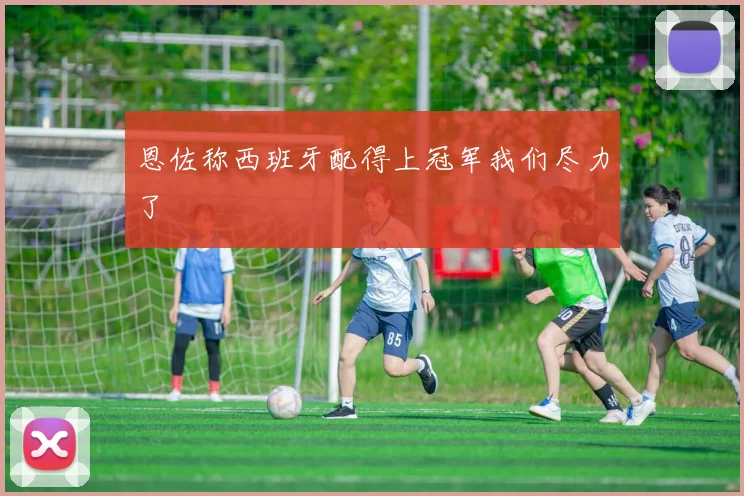 恩佐称西班牙配得上冠军我们尽力了